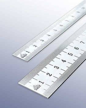 Stiefelmayer-Contento Präzisionsmaßstäbe 1mm-0,5mm-Teilung